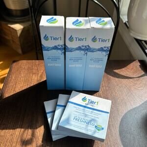 3 NEW Tier1 RWF1052 Refrigerator Water & Air Filter Replacement for LG & Kenmore